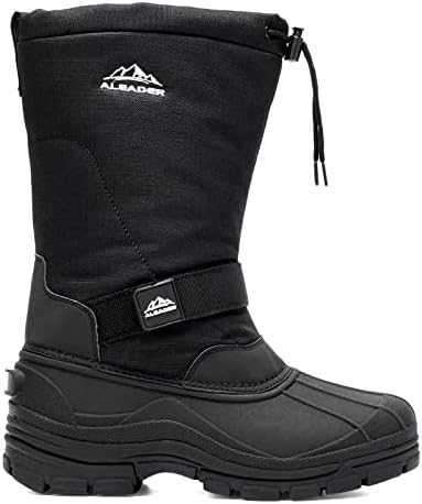 ALEADER Men's Winter Waterproof Insulated Shell Warm Inner Comfortable Outdoor Snow Boots