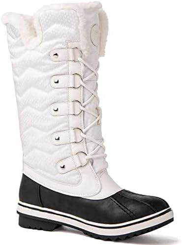 kingshow Globalwin Women’s Snow Boots – Mid-Calf-Length Winter Boots For Women with Faux Fur Lining, Insulated Cold Weather Protection, and Non-Slip Traction Sole