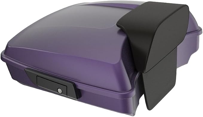 Advanblack 2025 RG Tour Trunk Pack Purple Abyss Denim Razor Tour Trunk Pack Backrest Pad for '97-'25 Harley Touring Road King Street Glide Electra Glide CVO models