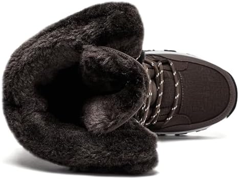 HOBIBEAR Women's Waterproof Winter Snow Boots Lightweight Warm Faux Fur Lined Mid-Calf Booties