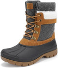 STQ Women's Duck Boots Waterproof Winter Snow Boot