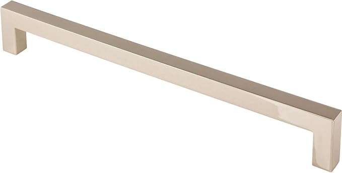 khtumeware 1 Pack 12 Inch Appliance Pull Polished Nickel Kitchen Square Cabinet Handles Solid Heavy Drawer Pulls Kitchen Cabinet Hardware