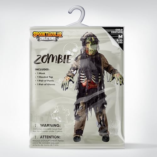 Spooktacular Creations Swamp Deluxe Skeleton Living Dead Zombie Costume for Halloween Kids Monster Role-Playing