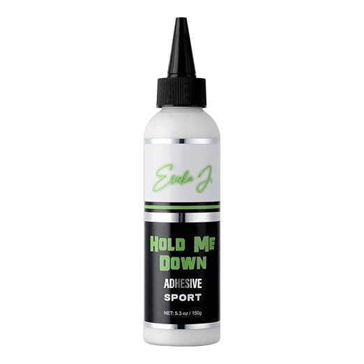 Ericka J. Hold Me Down Adhesive Sport - Waterproof Lace Wig Glue for Strong Hold, Quick Drying, Sweat & Water Resistant – Sensitive Skin Friendly-150g / 5.3 Oz