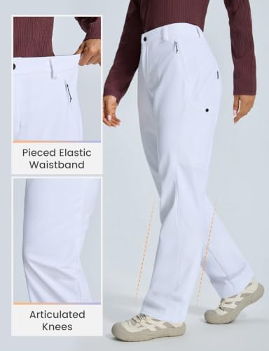baleaf Women’s Winter Softshell Pants Fleece Lined Snow Pants