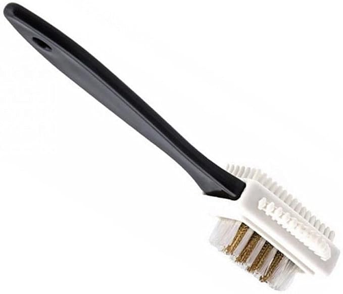VIDI 3-Sided Shoe Brush Cleaning Shoes Renovation Care Fit for Suede Nubuck Black Boots