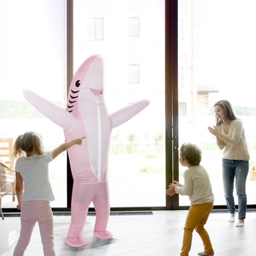KMiKE Inflatable Shark Costume for Adults & Kids