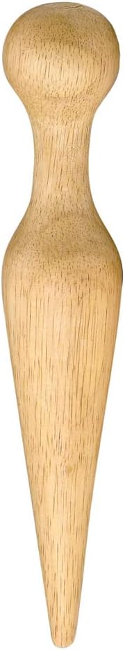 HIC Kitchen Wooden Pestle for Chinois, Hardwood, Cone-Shaped, For Purees, Sauces, Soups, Jams, And More, 8-Inches