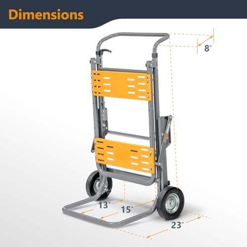 POWERTEC Table Saw Stand with Wheels, Portable Stand w/ 330Lbs Load Capacity, Foldable Design for Easy Storage in Garage, Compatible with Dewalt Table Saw (MT4009)