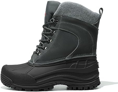 NORTIV 8 Men's Insulated Waterproof Winter Snow Boots TERREY