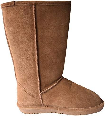 Bear Paw Women’s Emma Tall Classic Suede Slip On Boots, Comfortable Winter Boots, Multiple Sizes