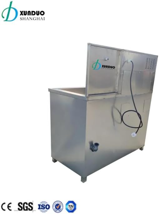 Xunduo Professional Shoe Cleaning Machine, Commercial Stainless Steel, Automatic Brush System with Storage Cabinet