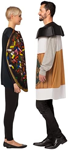 Rasta Imposta Dunk It Coffee 2 Go Cup and Get Real Chocolate Donut, Couples Costume, Funny Food Costume Set for Adults, Breakfast Pair Outfit for Halloween Parties and Events