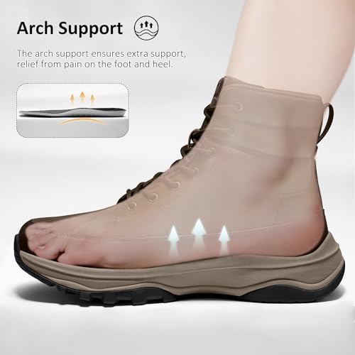 Coostar Snow Boots for Men Waterproof Outdoor Casual Winter Boot Lightweight with Arch Support