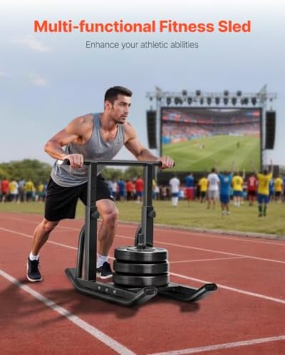 VEVOR Weight Sled,Workout Sled for Push-Pull Running & Strength Training