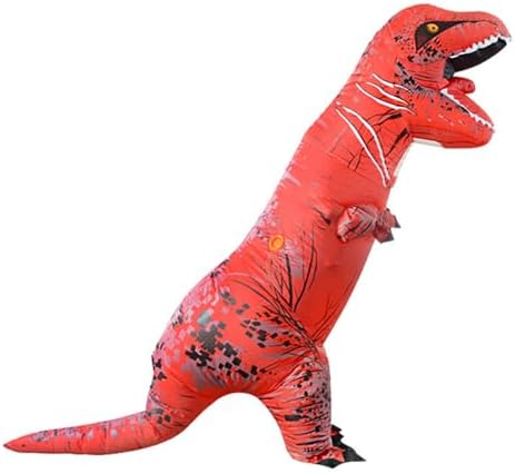 Funny Inflatable Dinosaur Costume for Adult and Kids,Blow Up Dinosaur Costume for Halloween Cosplay Party