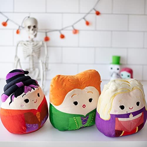 Squishmallows 8-Inch Hocus Pocus Set - Sanderson Sisters Witches - Official Jazwares Disney Plush - Collectible Soft & Squishy Stuffed Animal Toy - Add to Your Squad - Gift for Kids, Girls & Boys