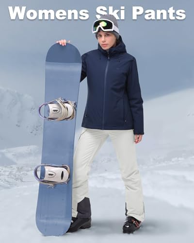 33,000ft Women's Insulated Snow Pants Waterproof Ski with Boot Gaiters