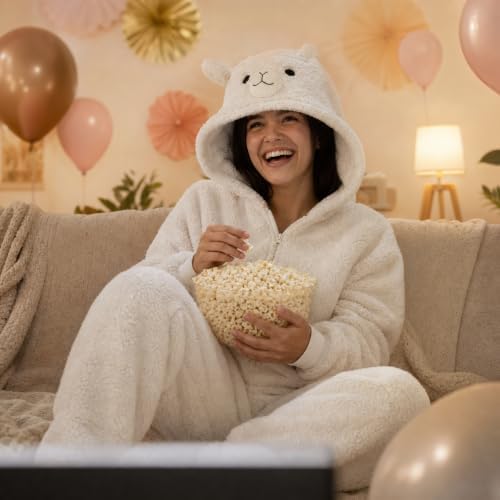 Snug Fit Unisex Adult Onesie Pajamas, Flannel Cosplay Animal One Piece Halloween Costume Sleepwear Homewear