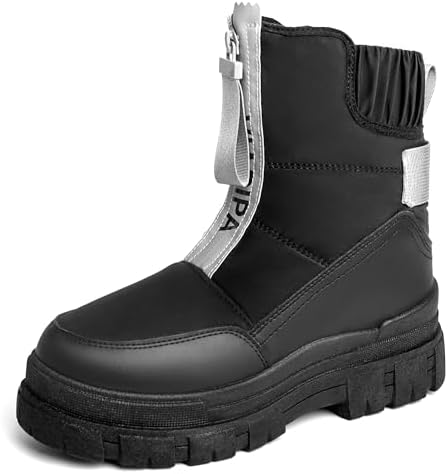 Women's Warm Insulated Fashion Winter Boots, Mid-Calf Waterproof Snow Boots