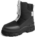 Women's Warm Insulated Fashion Winter Boots, Mid-Calf Waterproof Snow Boots