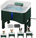 UPSKY 11L Elevated No-Spill Dog Water Fountain with 4 Adjustable Heights