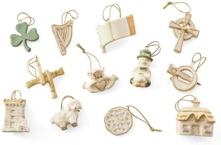 Lenox Luck of the Irish St. Patrick's Day Corded Mini Ornament Set 12-Piece