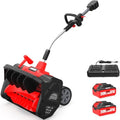 EWORK 40V 18" Cordless Snow Shovel with 2x4.0Ah Batteries & Fast Charger