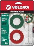 VELCRO Brand Holiday Decorating Kit, Garland Ties & Adhesive Hooks