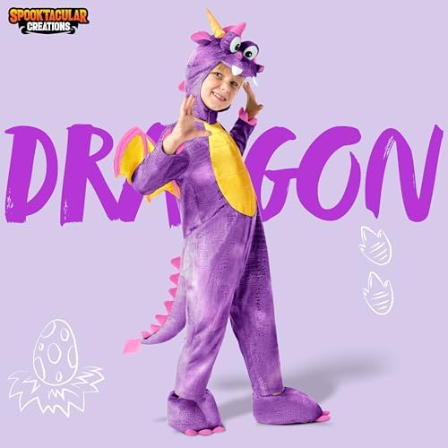 Spooktacular Creations Halloween Toddler Dragon Costume, Dinosaur Costume kids with Wings for Baby Halloween Dress Up Party