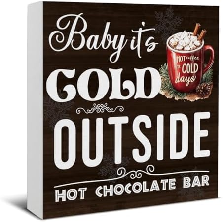 Hot Chocolate Bar Christmas Decorations - Winter Christmas Decor