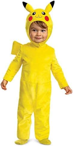 Pikachu Costume Romper, Official Pokemon Toddler Outfit and Headpiece