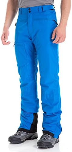 clothin Men's Waterproof Ski Pants Insulated Snow Pants with Boot Gaiters