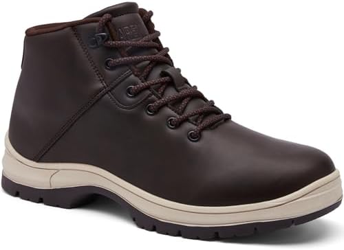CARENURSE Mens Lightweight Hiking Boots Waterproof Mid Ankle Work Casual Hiker Trekking Outdoor Boots Anti Slip Hiking Shoes