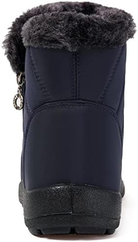 Eagsouni Snow Boots for Women Winter Waterproof Warm Zip Ankle Boots
