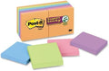 Wholesale CASE of 10 - 3M Post-it Super Sticky 3x3 Electric Glow Notes-Super Sticky Pads, 90 Sheets/PD, 3"x3", 12/PK, Assorted