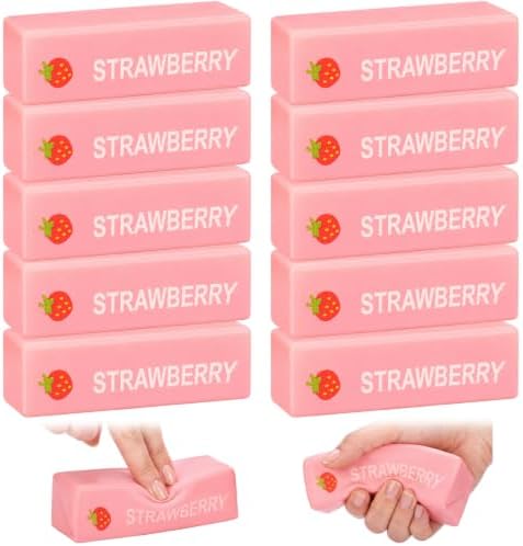 Meooeck 12 Pcs Strawberry Fidgets Balls for Adults Party Favors