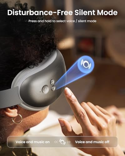 RENPHO Eyeris 1 Eye Massager with Heat, Birthday Gifts for Men and Women, FSA Eligible HSA, Smart Eye Mask for Head Tension and Screen Fatigue, Eye Strain (Pack of 2)