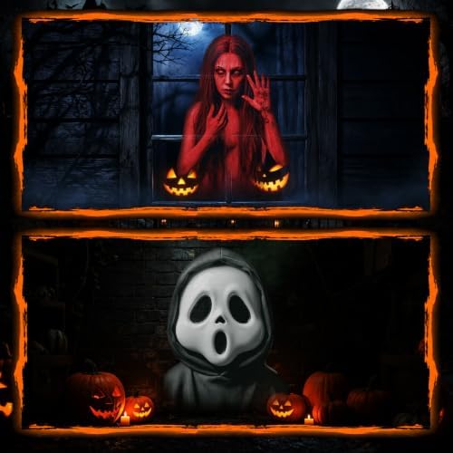 12-in-1 Halloween Projector Lights, 3D Dynamic Halloween Decoration Outdoor