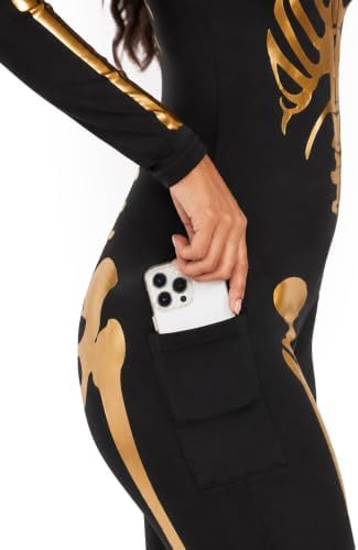 Tipsy Elves Sexy Halloween Skeleton Bodysuit for Women - One Piece Costume