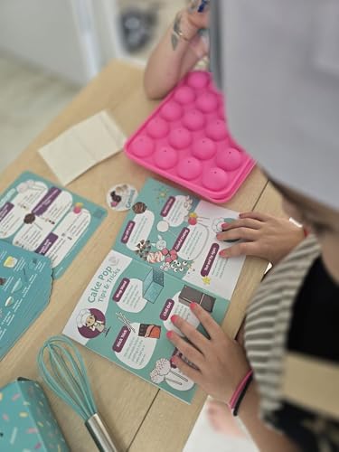 Tovla Jr. Kids Cake Pop Maker Kit | Real Reusable Baking Tools | Ages 6-12