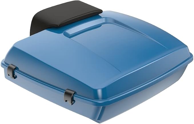 Advanblack Road Glide Tour Trunk Pack Billiard Teal Razor Tour Trunk Pack Pak Trunk Backrest Pad for '97-'25 Harley Touring Road King Street Glide Electra Glide CVO models