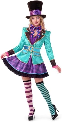 Spooktacular Creations Adult Hatman Costume, Halloween Clown Costume Womens Dress Set, Halloween Costumes 2026