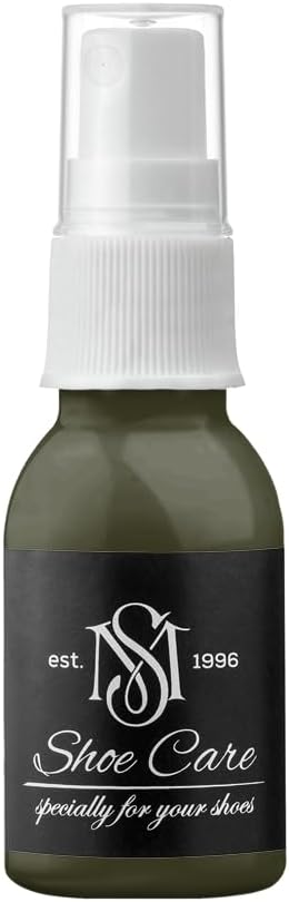 Suede & Nubuck Spray - NCS S 8010-G70Y Obsidian Olive - Color Renovator & Protection for Suede, Nubuck, Velour by MAVI STEP - 0.85 fl oz / 25 ml