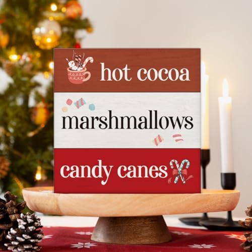 Hot Cocoa Bar Winter Decorations Indoor - Christmas Decor