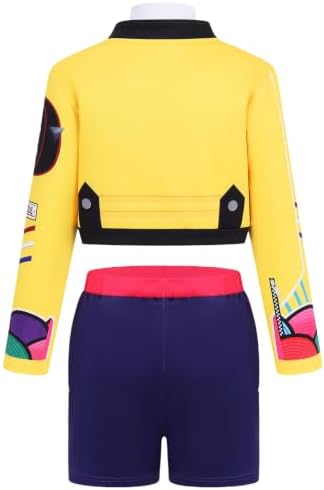 Pop Star Costume Kids Girls Fantasy Stage Outfit Halloween Costumes Set