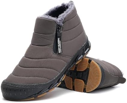 Jakcuz Women Snow Boots Water-resistant Side Zipper