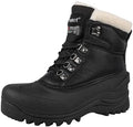 riemot Women's Men's Winter Ankle Boots Waterproof Outdoor Snow Boot Warm Fur Lined Comfortable Non-slip Lace-up Booties for Walking Hiking Trekking Camping Skiing US5-14