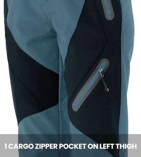 YSENTO Women's Hiking Pants Fleece Lined Winter Waterproof Insulated Snow Ski Work
