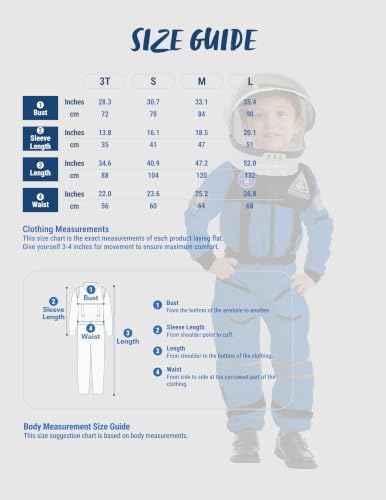 Spooktacular Creations Astronaut Costume with Helmet, Space Suit for Toddler, Kids Astronaut Halloween Costume for Cosplay